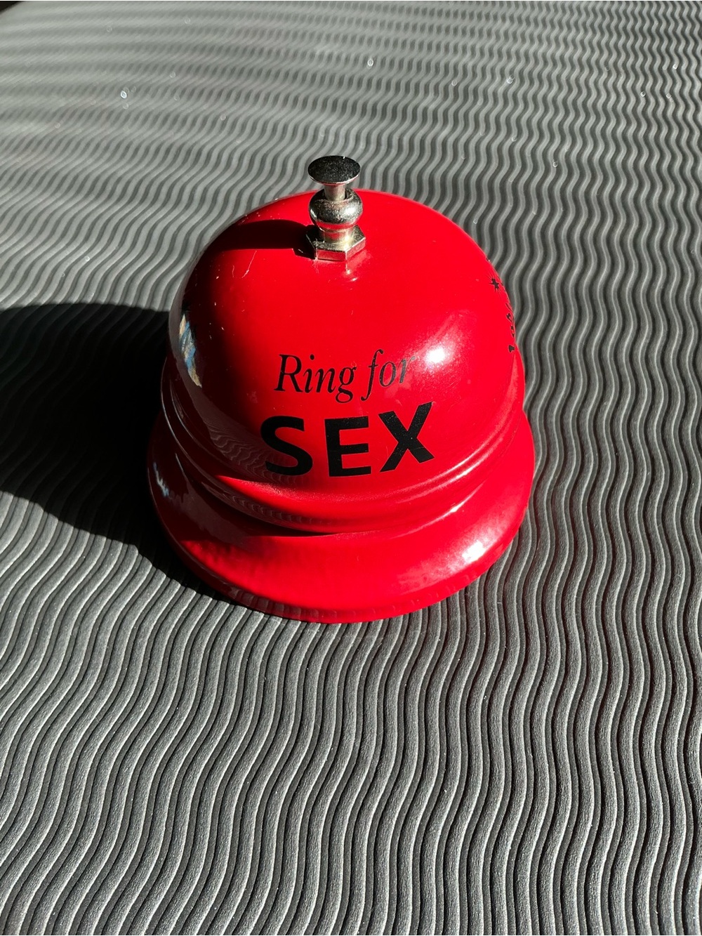 Novelty Red Desk Bell - "Ring for SEX"